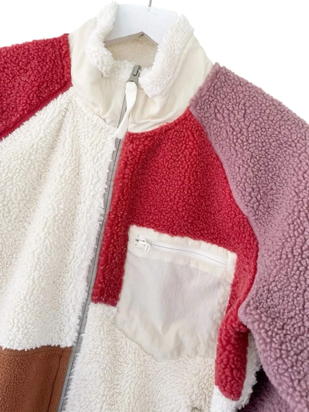 Helmut Lang • Patchwork Sherpa Fleece Jacket - Picture 4 of 14
